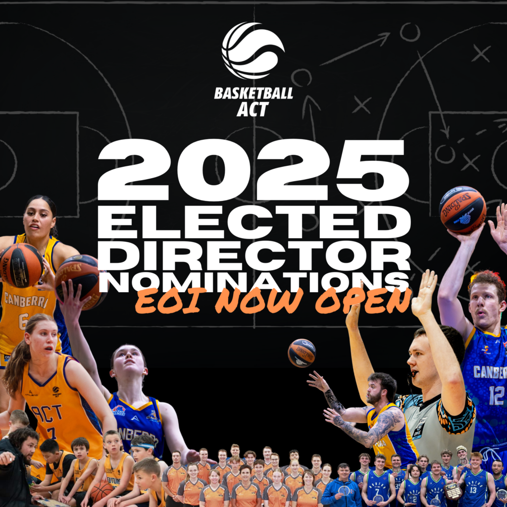 2025 BACT Elected Director Nominations are Now Open for EOI Basketball ACT
